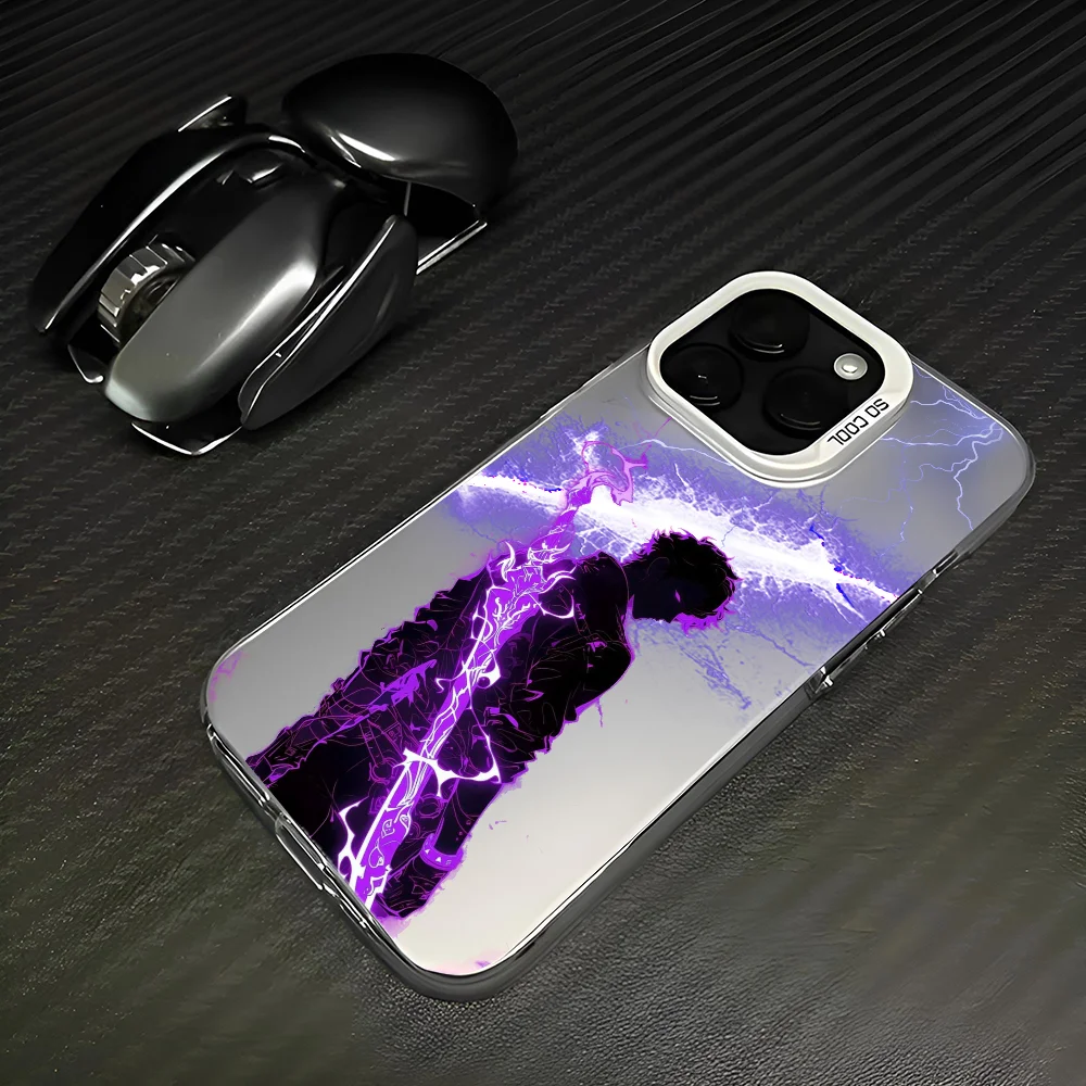 📱 ⚡Case S-Solo Leveling Para IPhone 16 Pro Max 15 14 13 12 XS Plus 11 📱 ⚡