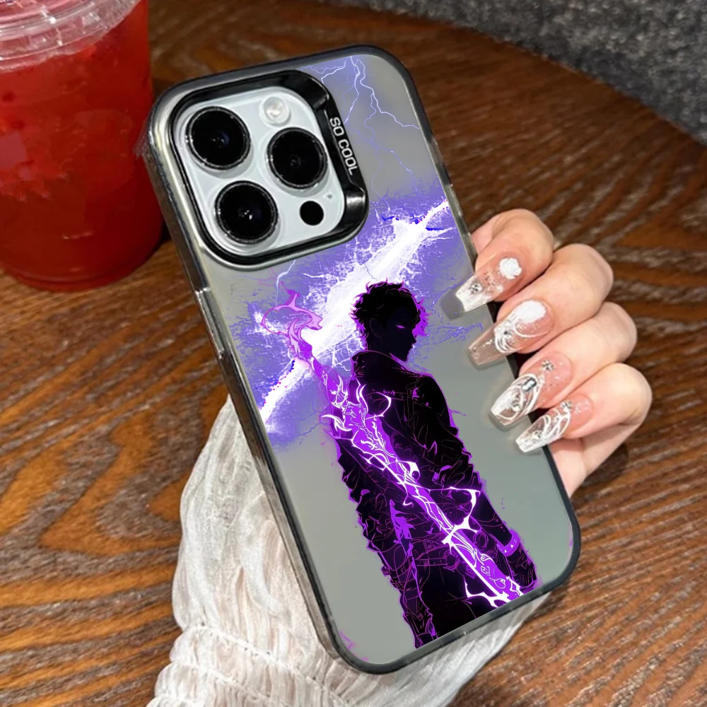 📱 ⚡Case S-Solo Leveling Para IPhone 16 Pro Max 15 14 13 12 XS Plus 11 📱 ⚡