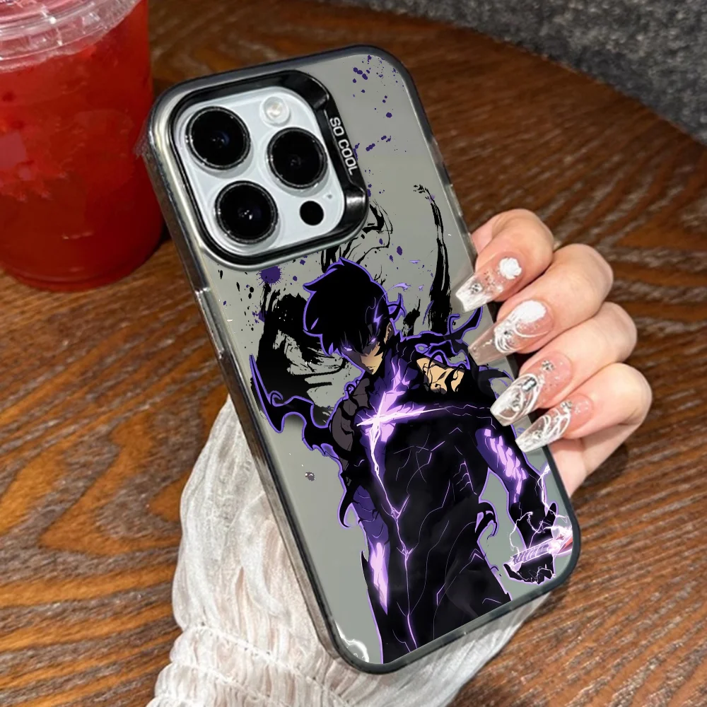 📱 ⚡Case S-Solo Leveling Para IPhone 16 Pro Max 15 14 13 12 XS Plus 11 📱 ⚡
