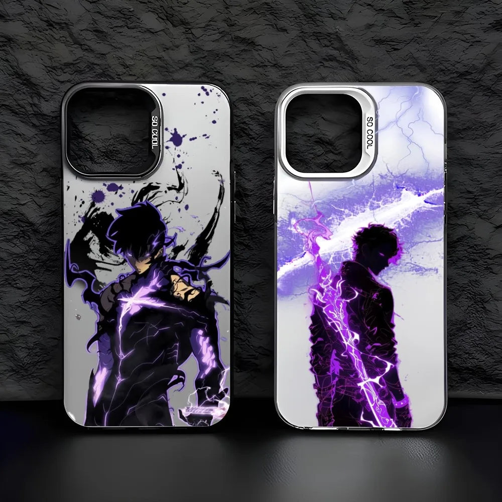 📱 ⚡Case S-Solo Leveling Para IPhone 16 Pro Max 15 14 13 12 XS Plus 11 📱 ⚡