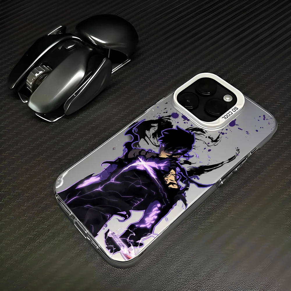 📱 ⚡Case S-Solo Leveling Para IPhone 16 Pro Max 15 14 13 12 XS Plus 11 📱 ⚡