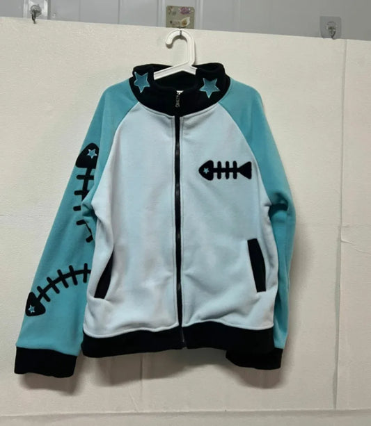 🌟Sueter Cosplay Kawaii Fish Bone Mujer