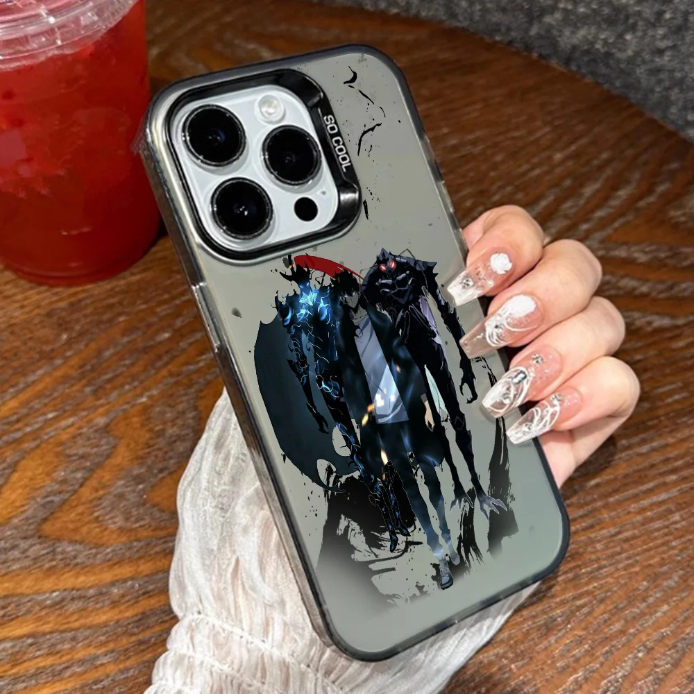 📱 ⚡Case S-Solo Leveling Para IPhone 16 Pro Max 15 14 13 12 XS Plus 11 Segunda Edicion  📱 ⚡